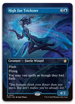 High Fae Trickster (Borderless) #307 (NM) Foundations FDN Magic MTG - Image 1