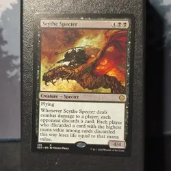Magic: The Gathering Scythe Specter Starter Commander Decks 105 Black Rare 2022 - Image 1