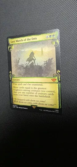Last March of the Ents 0623 NM Reg Showcase Scrolls MTG Lord of the Rings Magic - Image 2