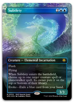Subtlety (Borderless) (Textured Foil) #50 (NM) Special Guests SPG Magic MTG - Image 1