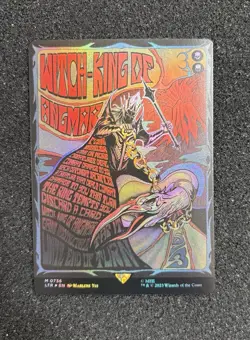 MTG WITCH-KING OF ANGMAR BORDERLESS POSTER FOIL The Lord of the Rings NM - Image 1
