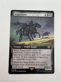 MTG Ringwraiths *EXTENDED ART* The Lord of the Rings 0385 Pack Fresh - Image 1