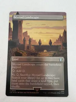 MTG LTC 0534 - “Myriad Landscape” Borderless - FOIL - Image 1