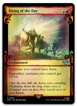 Rising of the Day (Showcase Scrolls) #596 (Foil) NM Lord of the Rings Magic MTG - Image 1