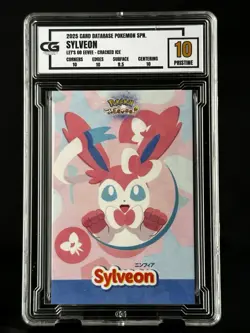 2025 Sylveon CG Pristine 10 Card Database Lets Go Eevee CGC PSA Pokemon Ice - Image 1