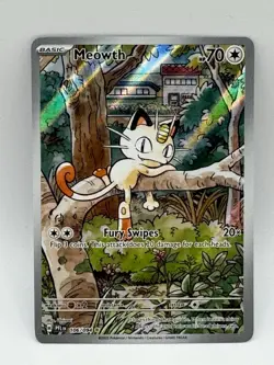 Pokemon Meowth 106/094 – Phantasmal Flames – English IR (Illustration Rare) - Image 2