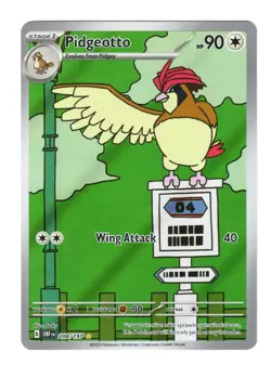 Pokemon Pidgeotto Illustration Rare Holofoil SV03: Obsidian Flames 208/197 NM - Image 1