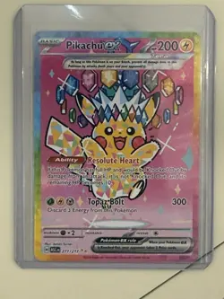 Pokemon Pikachu EX 277/217 SIR Ascended Heroes NM/M - Image 3
