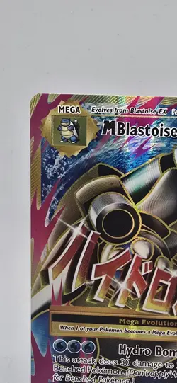 Pokemon TCG M Blastoise EX Full Art Mega Ultra Rare Holo 102/108 Evolutions NM - Image 2