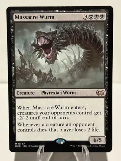 Massacre Wurm 147 M Commander: Duskmourn: House of Horror NM MTG - Image 1