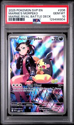 Pokemon 2025 SVP EN-SV Black Star Promo #206 Marnie's Morpeko - Image 1