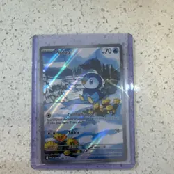 Pokemon Piplup 098/094 Me02 Phantasmal Flames Illustration Rare Holo 70 HP - Image 1