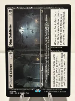 Polluted Cistern // Dim Oubliette 23 R Commander: Duskmourn NM MTG - Image 1