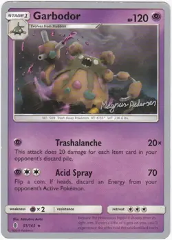 Garbodor, World Championships 2018, Pokemon TCG, 51/145, Magnus Pedersen, LP - Image 1
