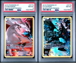 SEQUENTIAL PSA 8 RESHIRAM XY74 & ZEKROM XY76 BLACK STAR PROMO XY POKEMON - Image 1