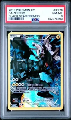 SEQUENTIAL PSA 8 RESHIRAM XY74 & ZEKROM XY76 BLACK STAR PROMO XY POKEMON - Image 4