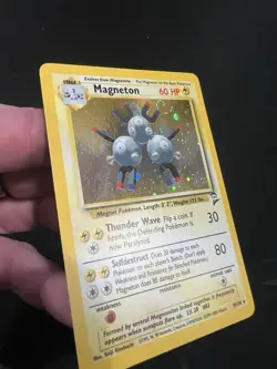 Pokemon TCG Magneton Base Set 2 Holo Unlimited Rare 9/130 NM HUGE SWIRLS - Image 3