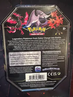 Pokemon TCG Galarian Moltres 2023 SEALED Crown Zenith Tin - Image 2