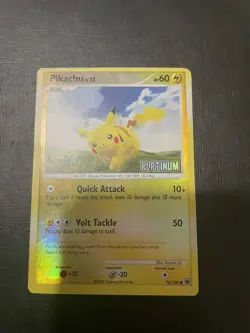 Pikachu 70/100 Platinum Stamped / Majestic Dawn / HP / Pokemon TCG - Image 1
