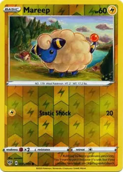 Mareep - 055/189 - Common - Reverse Holo NM, English Pokemon Darkness Ablaze - Image 1