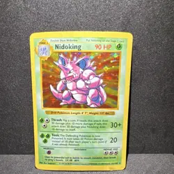 Nidoking 11/102 Base Set (Shadowless) Holo Rare Stage 2 90 HP English 1999 - Image 1
