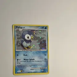 Piplup Pokemon Diamond & Pearl 93/130 Cosmos Holo SWIRL - Image 1