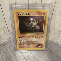 Pokemon TCG Brock's Onix Gym Heroes 21/132 Unlimited Rare - Image 1