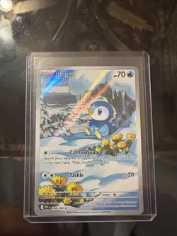 Pokemon TCG Piplup 098/094 Me02: Phantasmal Flames Illustration Rare Holo - Image 1