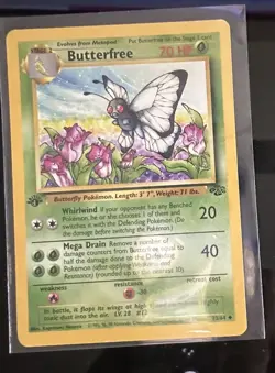 Pokemon TCG Butterfree Jungle 1st Edition 33/64 Regular Uncommon Stage 2 70 HP - Image 1