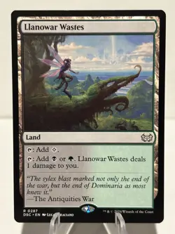 Llanowar Wastes 287 R Commander: Duskmourn: House of Horror NM MTG - Image 1