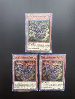 Yugioh Chaos Summoning Beast MP21-EN250 Super Rare 1st Edition NM/LP X3 - Image 1