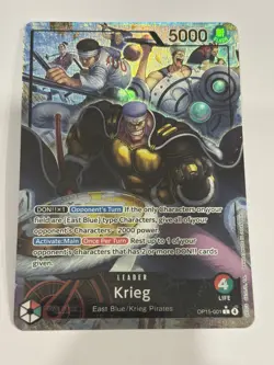 Krieg (OP15-001) (Alt Art) Leader Card - One Piece Adventure on Kami’s Island NM - Image 1