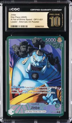 2025 ONE PIECE A FIST OF DIVINE SPEED #OP11-021 JINBE CGC 10 PERFECT - Image 1