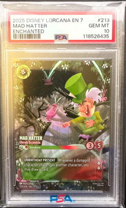 Disney Lorcana - Mad Hatter - Unruly Eccentric - Enchanted - PSA 10 💎🔥 - Image 1