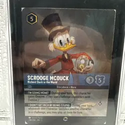 2024 Disney Lorcana EN 3 Enchanted Scrooge McDuck #218 SGC 10 GEM MINT - Image 2
