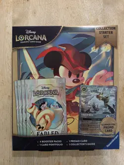 Disney Lorcana Fabled Collection Starter Set Glimmer Tinkerbell Promo New Sealed - Image 1
