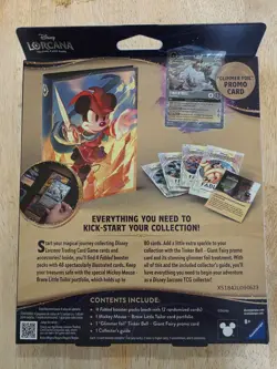 Disney Lorcana Fabled Collection Starter Set Glimmer Tinkerbell Promo New Sealed - Image 2