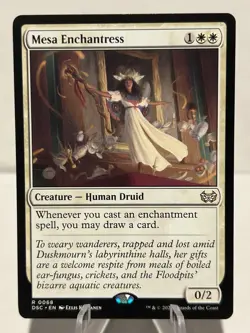 Mesa Enchantress 68 R Commander: Duskmourn: House of Horror NM MTG - Image 1