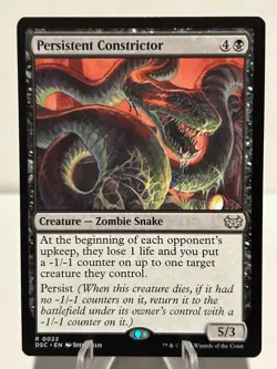 Persistent Constrictor 22 R Commander: Duskmourn: House of Horror NM MTG - Image 1