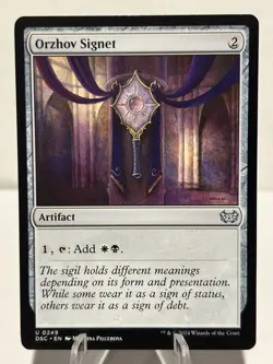 Orzhov Signet 249 U Commander: Duskmourn: House of Horror NM MTG - Image 1