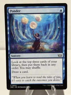 Ponder 73 C Commander: Duskmourn: House of Horror NM MTG - Image 1