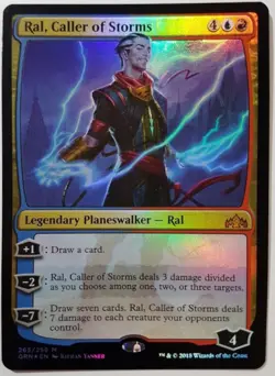 mtg magic ral caller of storms FOIL ENGLISH Ral, meneur des tempetes ravnica - Image 1