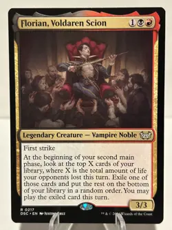Florian, Voldaren Scion 217 R Commander: Duskmourn: House of Horror NM MTG - Image 1