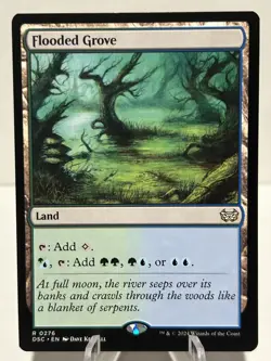 Flooded Grove 276 R Commander: Duskmourn: House of Horror NM MTG - Image 1
