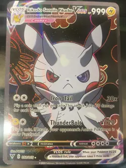 Pokemon x Naruto Kurama & Rikudo Sennin Hagoromo Pikachu Custom Cards Lot Of 2 - Image 3
