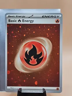 HD Variant 151 Holo Irregular Swirl Fire Energy SVE 002 SV 2023 151 Pokemon - Image 1