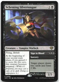 Scheming Silvertongue 99 Rare Secrets of Strixhaven Magic: The Gathering NM - Image 1