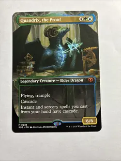 Quandrix, the Proof (Borderless) - Secrets of Strixhaven MTG Plus Bonus Rare!!! - Image 1