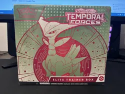 Pokemon TCG Temporal Forces Iron Leaves Elite Trainer Box ETB Sealed - Image 1