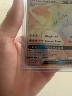 2017 POKEMON SUN & MOON BURNING SHADOWS #150/147 CHARIZARD GX SECRET RARE - Image 5